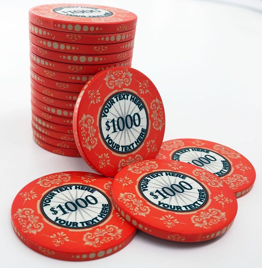 Professional Custom Cheap gambling games logo casino ceramic poker chips  manufacturers