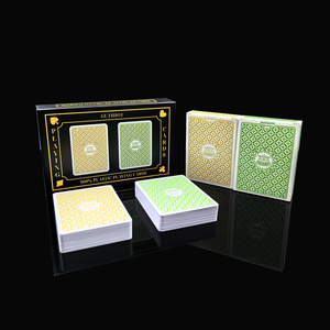 Plastic Material Waterproof 100% PVC Sublimation Playing Card With Box Front And Back Printing Custom Poker Playing Card