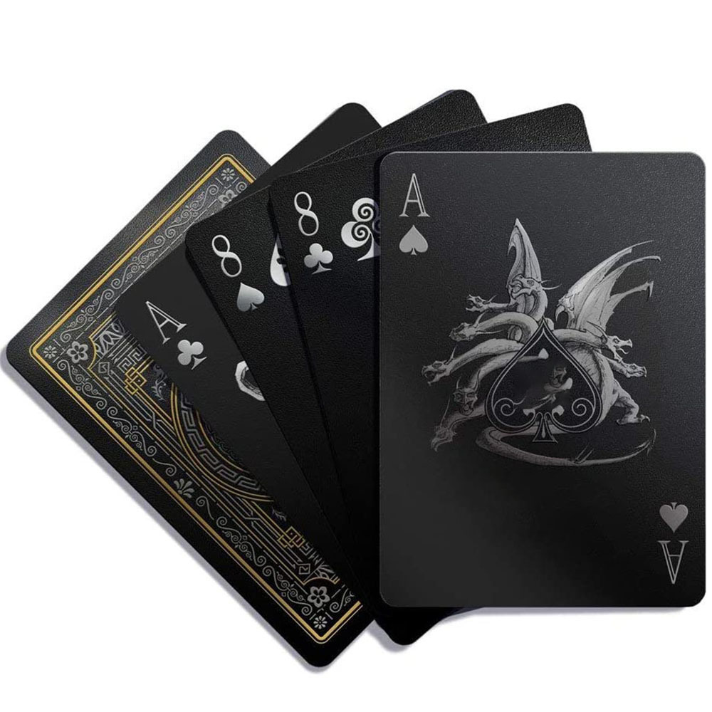 Custom Printing  Clear 0.35 PVC Playing Cards  New Poker Smooth Waterproof Plastic Box