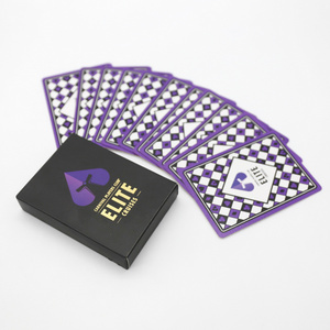 Custom Logo  310gsm Germany Black Core Paper Professional Gold Foil Edge Poker Paper Playing Cards With Different Faces