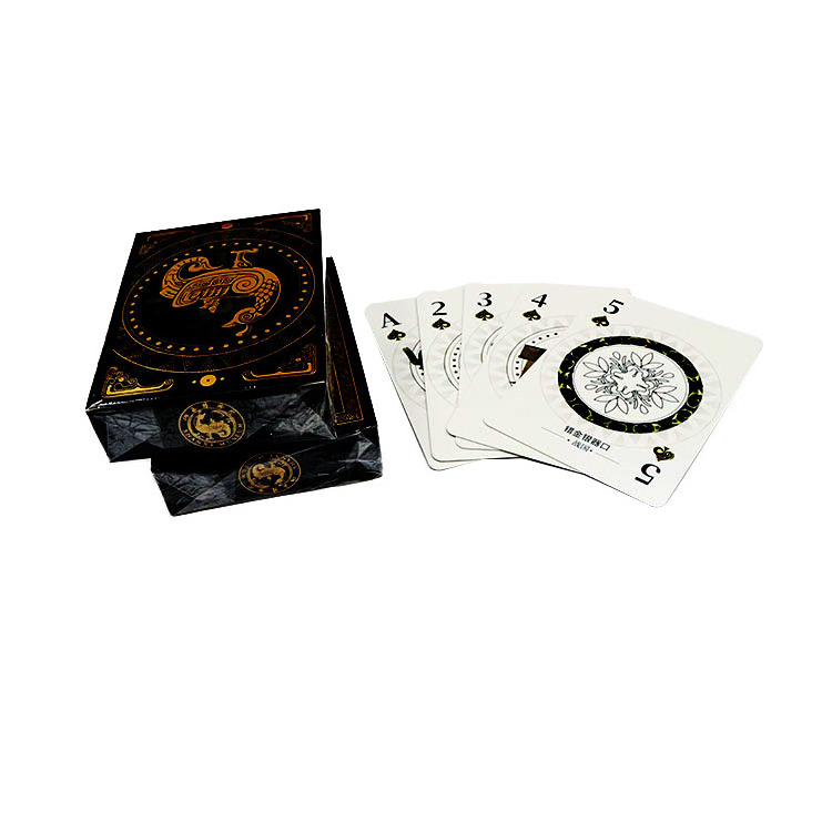 Custom Back Gold Playing Cards Foil Stamping Upscale Paper Poker Adult Golden Poker Card Game