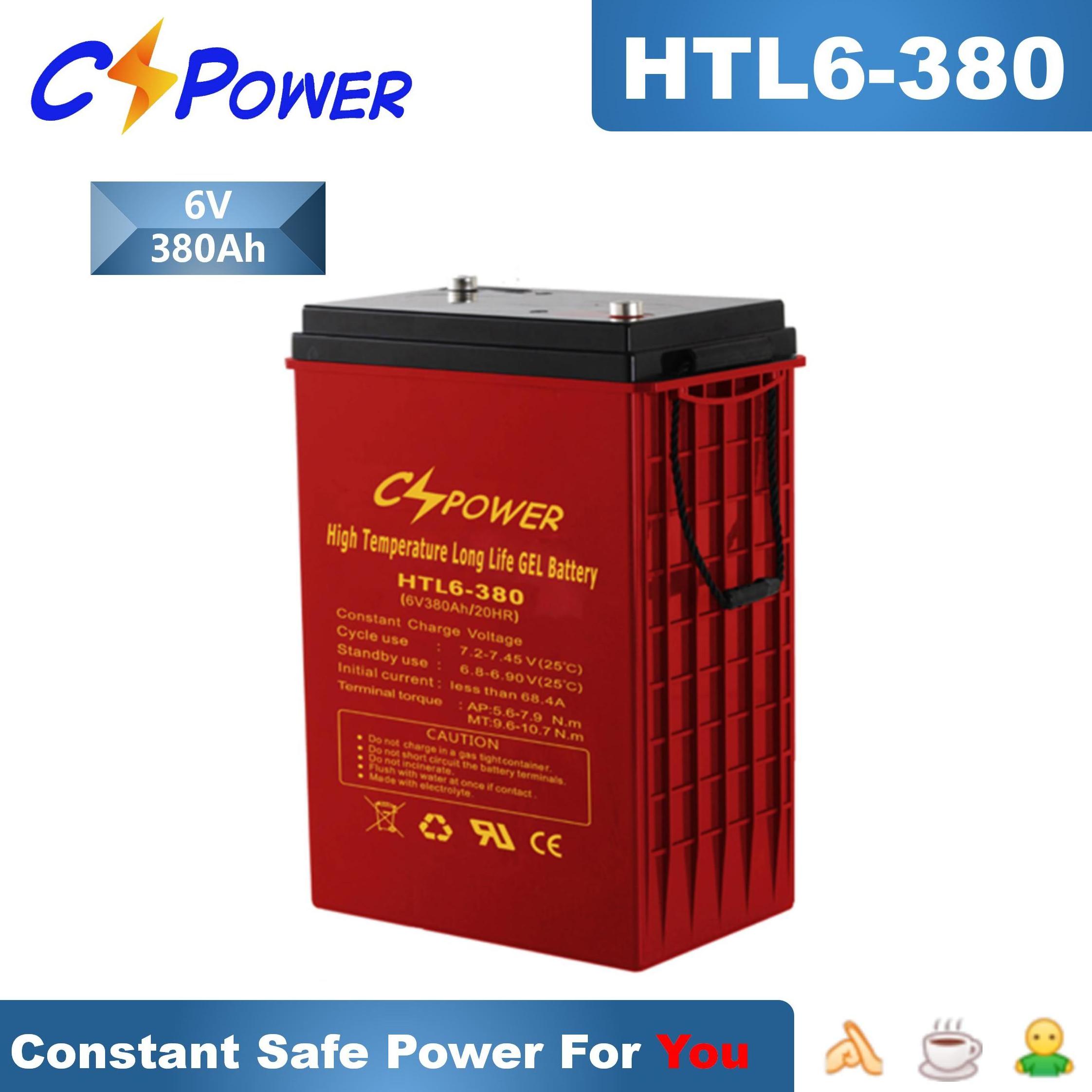 CSPower Rechargeable Bateria 6V 225ah Deep Cycle Gel Solar Battery HTL6-225