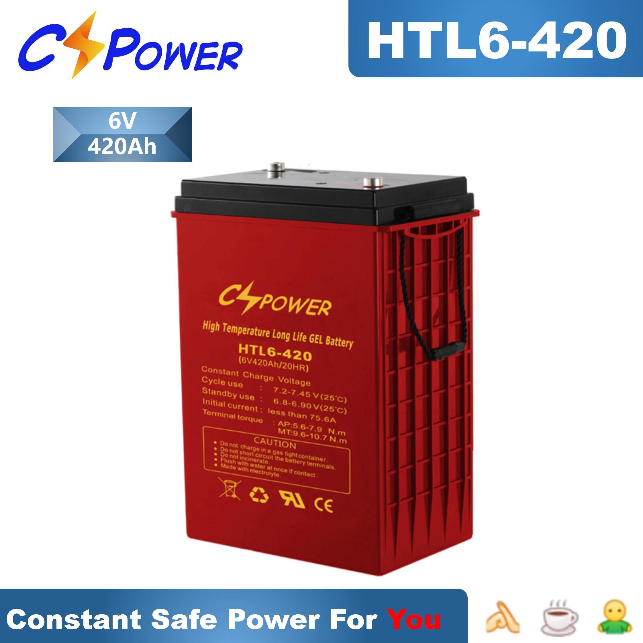 Solar Battery CSPower 6 Volt 210 Amp-hour Deep Cycle Batteries Battery 6V 210Ah HTL6-210