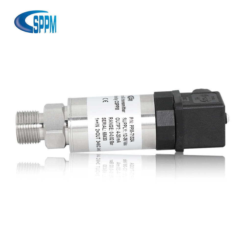 Industrial Digital Hydraulic Pressure Range 0-0.2Bar Air Pressure Sensor Transmitter Transducer