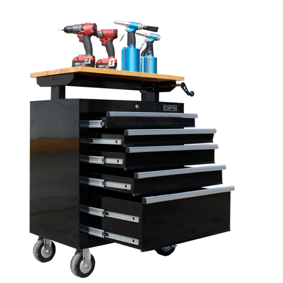 CSPS 76cm 05 Drawers Wholesale Rolling Tool Cabinet Costumizable Bearing Good Tool Chest Storehouse Workshop