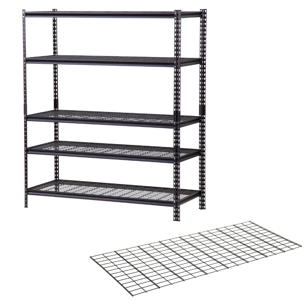 Rack Shelves 5 Tier 91 cm Shelf Boltless Shelving Storage For Mechanic Garage Racks Shelving Units Warehouse Steel Storage