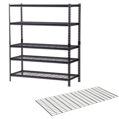 Rack Shelves 5 Tier 91 cm Shelf Boltless Shelving Storage For Mechanic Garage Racks Shelving Units Warehouse Steel Storage