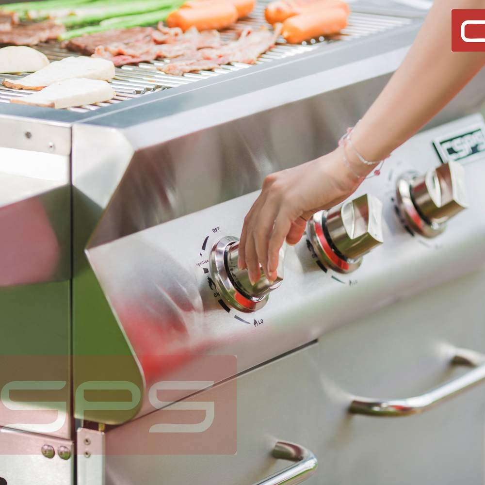 Csps Luxury Bbq Grill 147Cm 03 Burners High Quality Inox 437 Easily Assembled Not Coated Ista Standard Vietnam Manufacturer