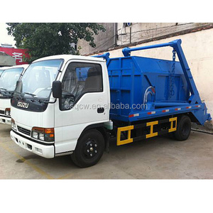 Sinotruk Mini swing arm garbage truck skip loader truck arm roll container refuse truck 3-4cbm for sale