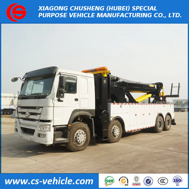 High performance HOWO wrecker tow truck multi purpose 50 ton wrecker truck