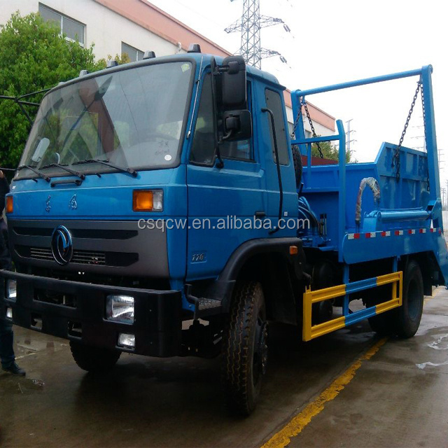 Sinotruk Mini swing arm garbage truck skip loader truck arm roll container refuse truck 3-4cbm for sale