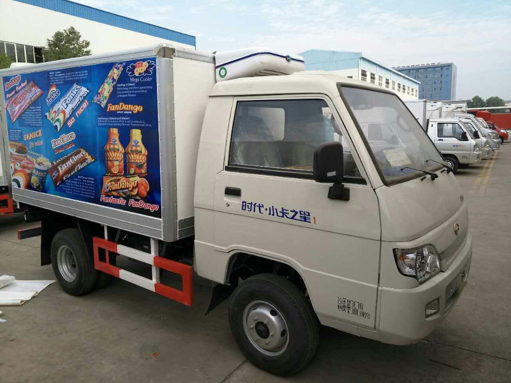 ice cream delivery truck, fresh vegerable transport truck manufacturer, Refrigerated Truck 1.5tons price