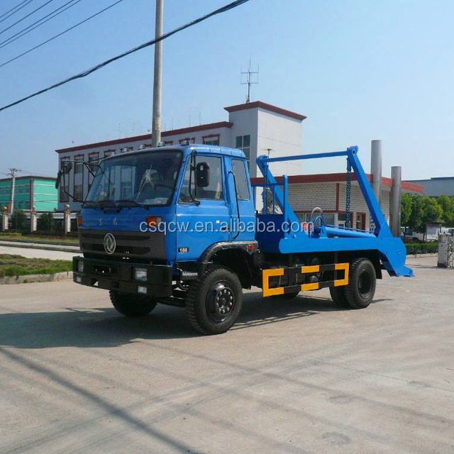 Sinotruk Mini swing arm garbage truck skip loader truck arm roll container refuse truck 3-4cbm for sale