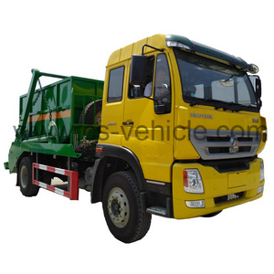 10CBM Swing Arm Garbage Truck HOWO Skip Loader Refuse Truck for for sale