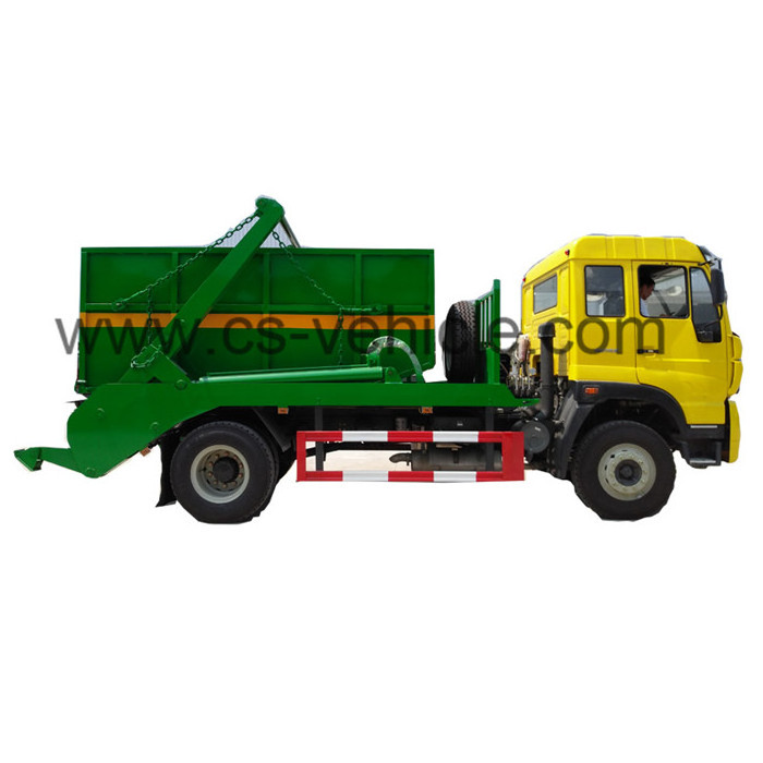 10CBM Swing Arm Garbage Truck HOWO Skip Loader Refuse Truck for for sale