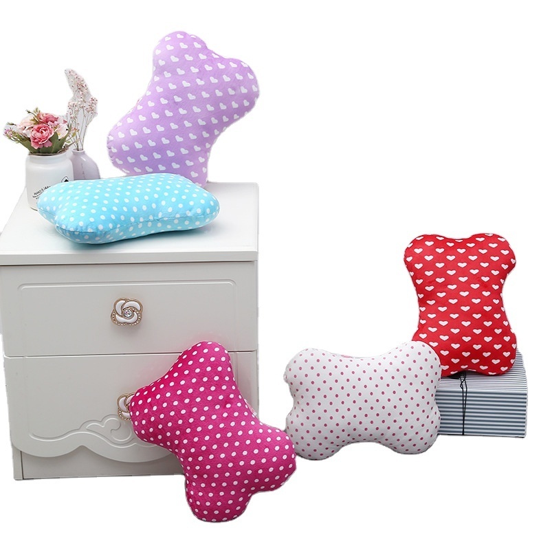 High Quality Soft Solid Color Dot Printed Opposite Sex Pillow For Children