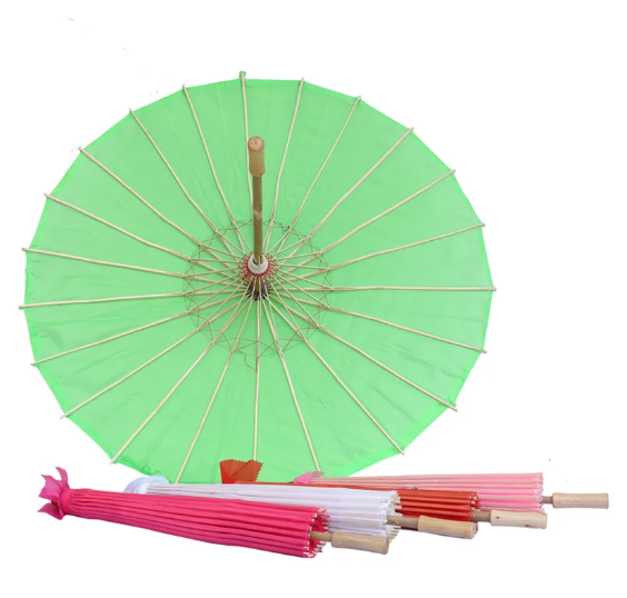 Paper Parasol Wedding Umbrella 60/80cm Chinese Paper Umbrellas Rustic White Umbrella Photography Props for Baby Shower Party