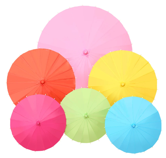 Paper Parasol Wedding Umbrella 60/80cm Chinese Paper Umbrellas Rustic White Umbrella Photography Props for Baby Shower Party