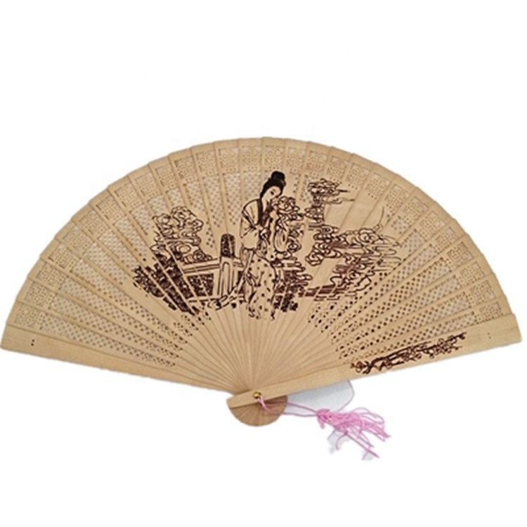 Wedding Favors Gifts Custom Spanish Wooden Sticks Personalized Hand Fans for Guests