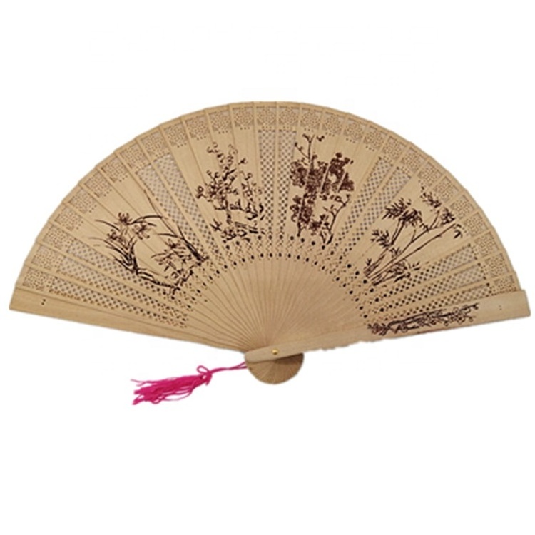 Wedding Favors Gifts Custom Spanish Wooden Sticks Personalized Hand Fans for Guests