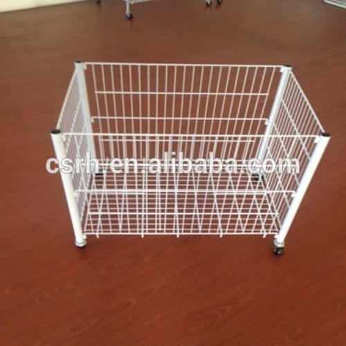 With wheels Small Wire Rack Size can be Customized Wire Display Rack