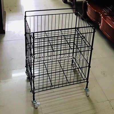 With wheels Small Wire Rack Size can be Customized Wire Display Rack