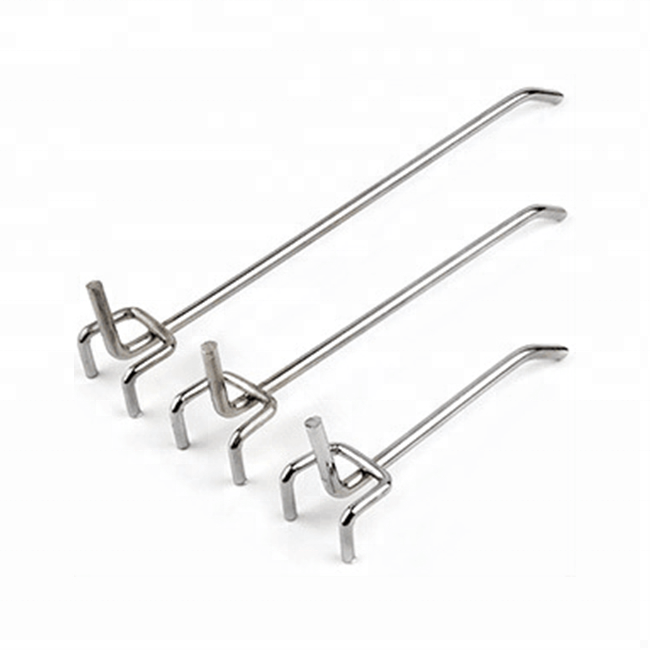 For Supermarket Shelf Accessory RH-PH01S-5.5 Metal Pegboard Hook