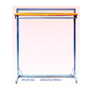 RH-GR-SS2 1200*370*1440mm Supermarket Clothes Shelf Rack Single Side garment wall display racks