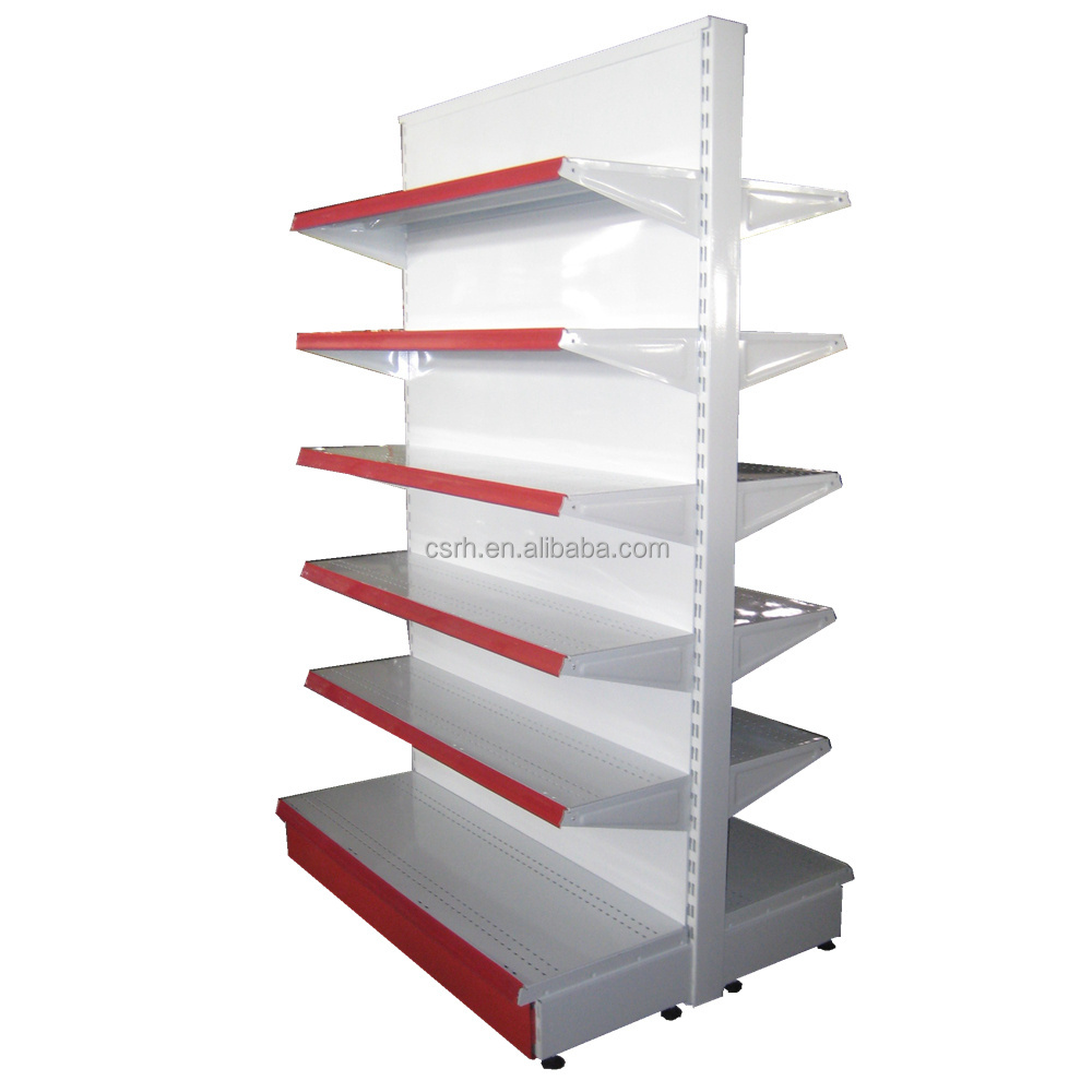 Double Layers Plain Panel lightweight supermarket shelves