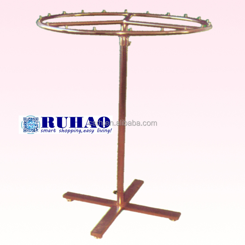 RH-GR-R2 900*1400mm clothes display rack for supermarket Round Beam Garment Rack