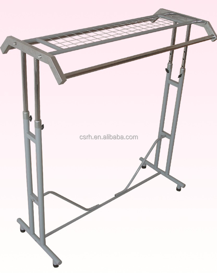 RH-GR-D1 1200*450*1400mm Double Rails Garment Display Rack