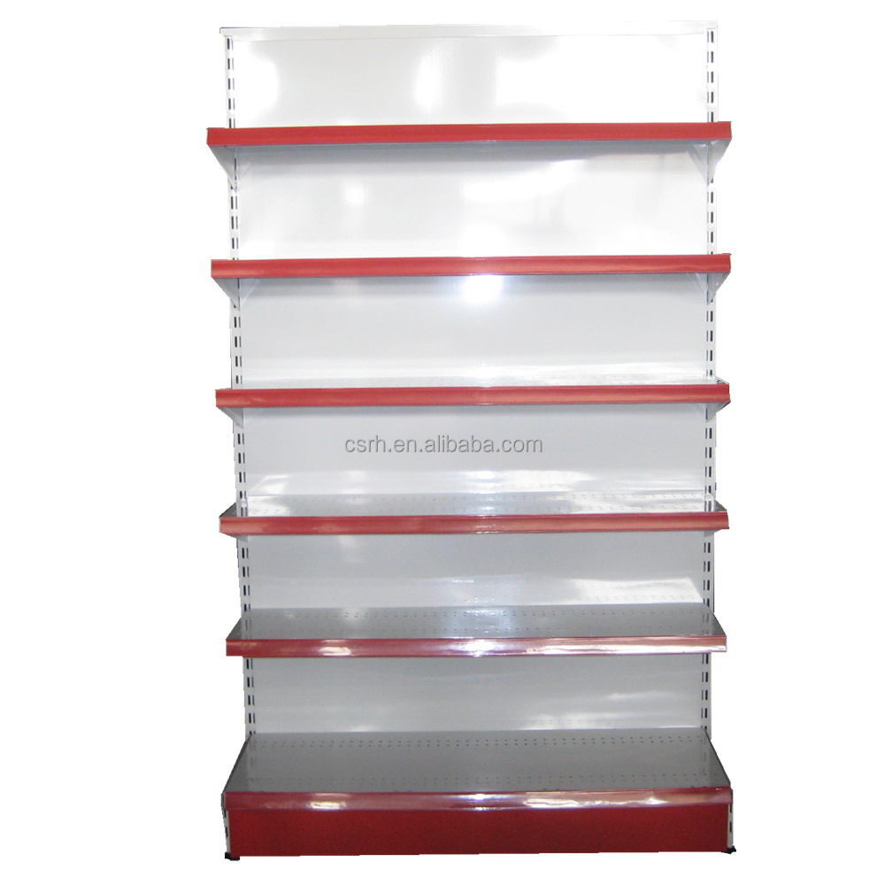 Double Layers Plain Panel lightweight supermarket shelves