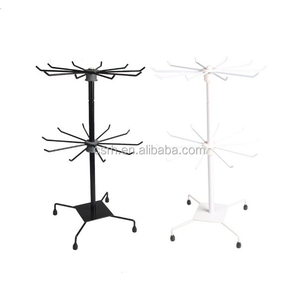 RH-DR02 50cm  Cosmetic shelf Removable small rotating display rack  2 layer rotating display rack