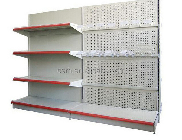 Double Layers Plain Panel lightweight supermarket shelves