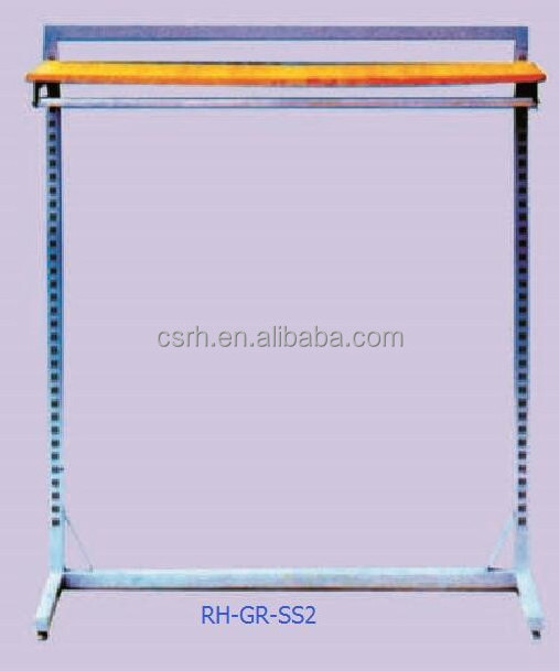 RH-GR-SS2 1200*370*1440mm Supermarket Clothes Shelf Rack Single Side garment wall display racks