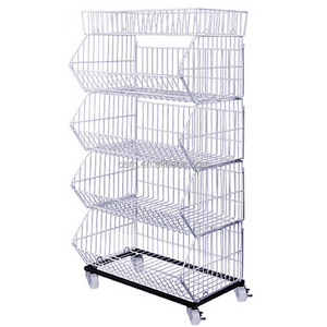 RH-BR460-5   small size rack 460*450*1400mm      5layers small size wire baskets display shelf