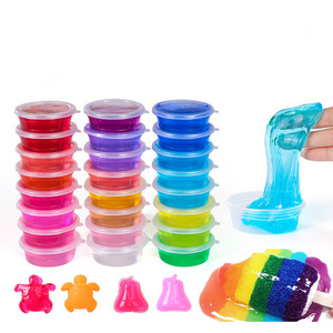 High Quality Crystal Clay Slime Container  For Slime Charms