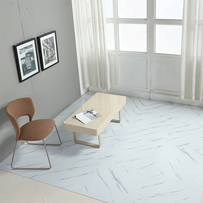 Wholesale Peel and Stick Floor Tile Marble Look Self Adhesive Vinyl Flooring Waterproof and Removable Flooring Tiles