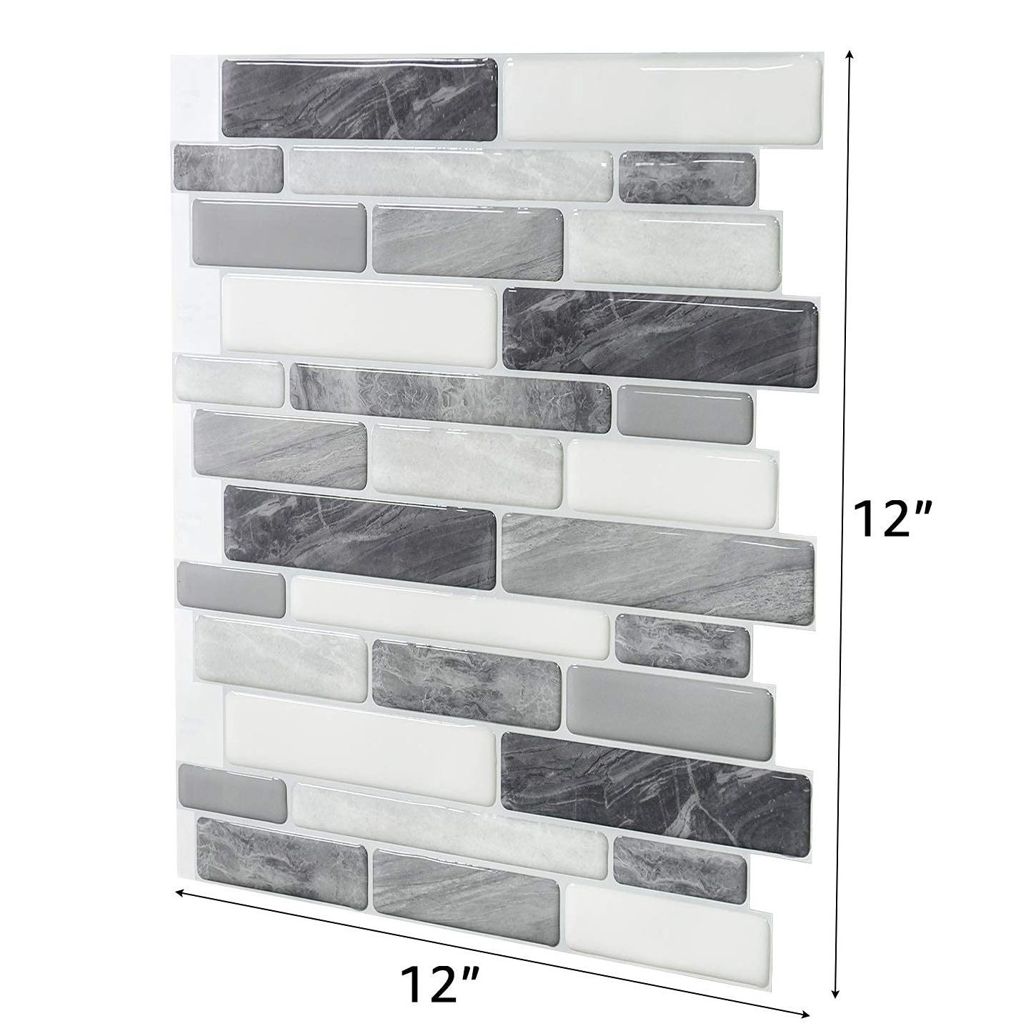 Self Adhesive Peel and Stick Removable Sticker for Kitchen Bathroom 3D Wall Tile PU tile sticker backsplash tiles