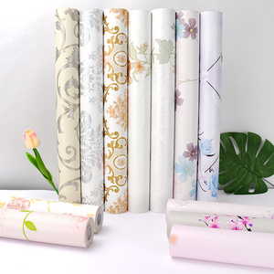 Wholesale European Rose Flower Luxury Wallpaper Home Decoration Peel and Stick Wallpaper