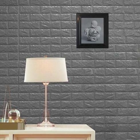 Waterproof peel and stick  XPE foam 3d wallpaper self adhesive wall sticker wall tile for home decoration