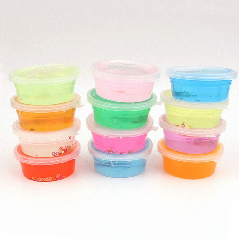 High Quality Crystal Clay Slime Container  For Slime Charms