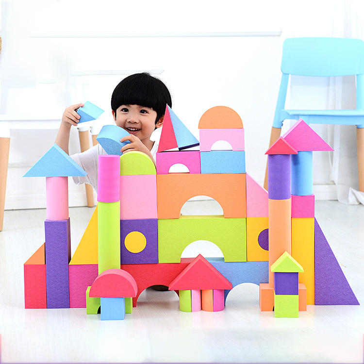 2022 New Arrival Soft Construction Brick Creative Magnetic Foam EVA building Block