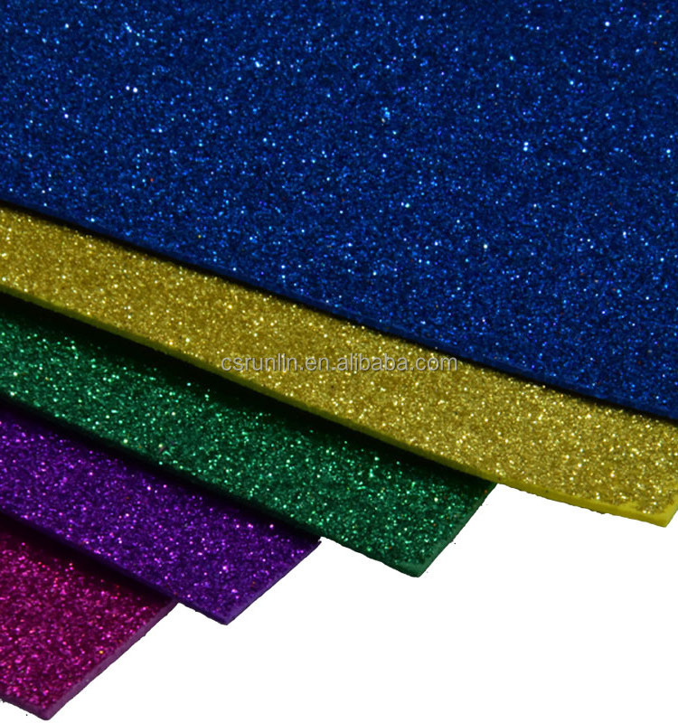 Glitter EVA Foam Sheet 1mm 2mm 3mm 4mm with 10 Sheets per Pack