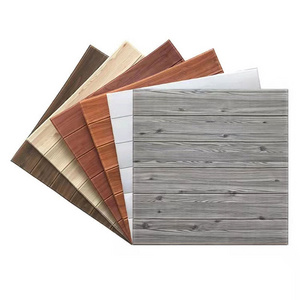 2023 New 3D Peel and Stick Wallpaper Wood-look Self Adhesive Removable Wallpaper Waterproof PE Foam Paintable