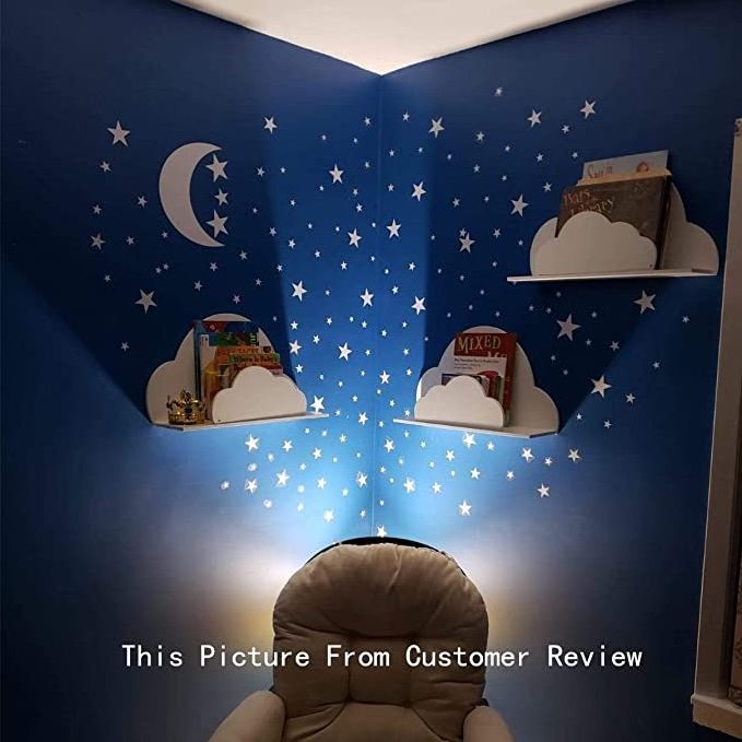 Peel and Stick Self-Adhesive Removable Wallpaper Stars Wall Sticker Cartoon wallpaper for Kids Boy Girls Baby Room Decoration