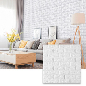 Removable 3D foam wall stickers self adhesive wall tiles for children's room