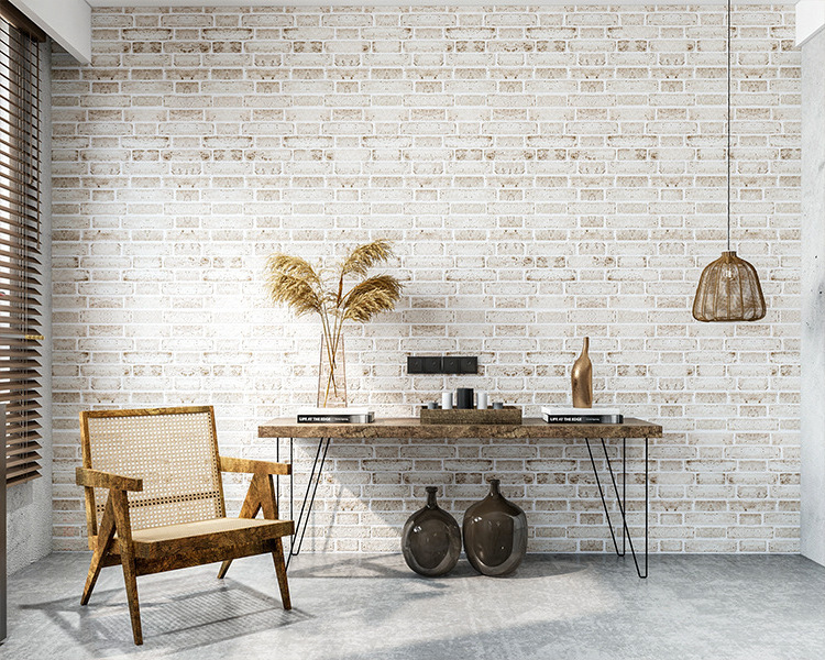 Hot selling brick design PVC self-adhesive wallpaper for living room hotel bedroom bar restaurant