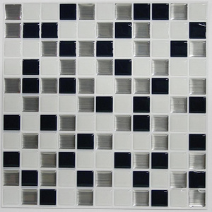 Mosaics Decorative Self-Adhesive 3D Waterproof Peel and Stick Vinyl Tile Decals Wall Tiles For Bathroom Kitchen