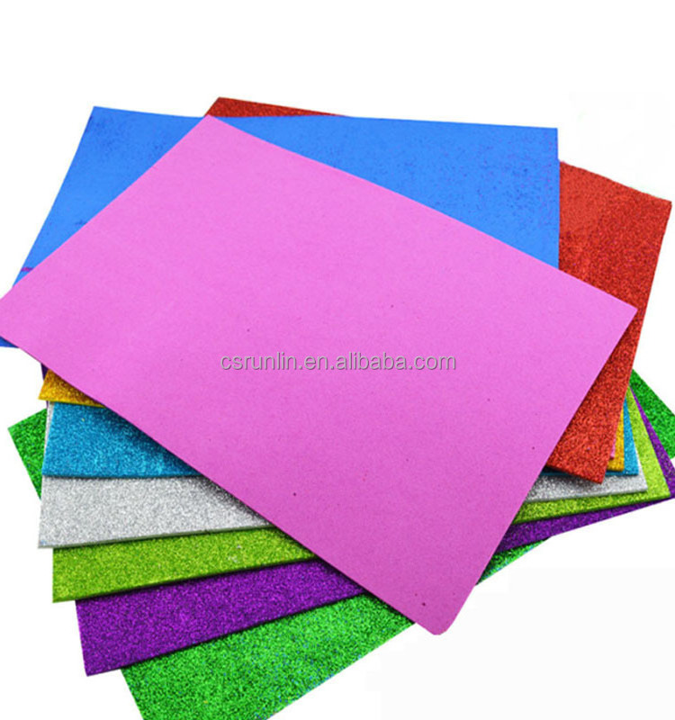 Glitter EVA Foam Sheet 1mm 2mm 3mm 4mm with 10 Sheets per Pack